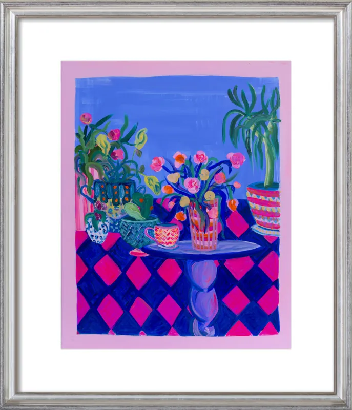 Pots and Plants painting by Davina Shefet for Artfully Walls
