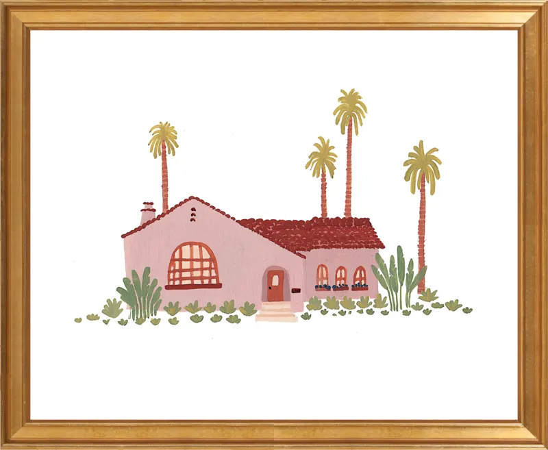 Pink Bungalow by Taylor Ann for Artfully Walls