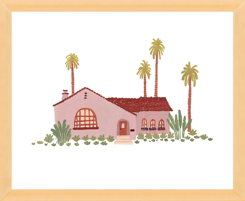 Pink Bungalow by Taylor Ann for Artfully Walls
