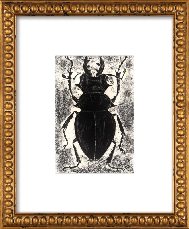 Black Beetle on White by Tennopent Sooster for Artfully Walls