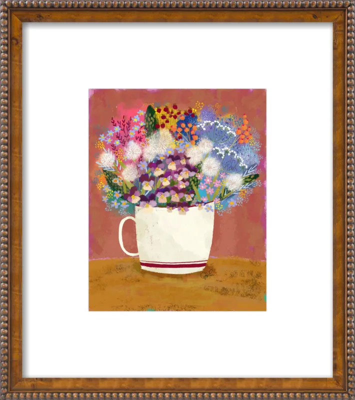 Violas in Russet by Joy Laforme for Artfully Walls