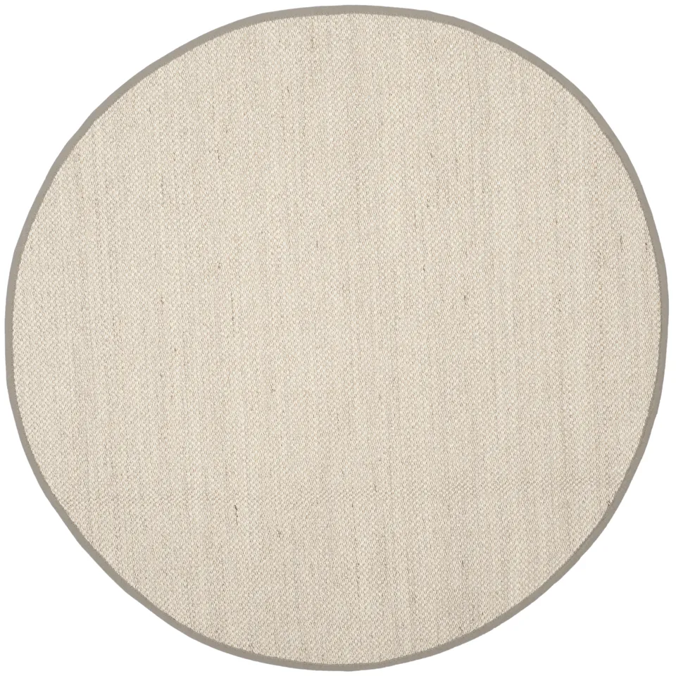 Arlo Home Woven Area Rug, NF143E, Marble/Khaki,  4' X 4' Round