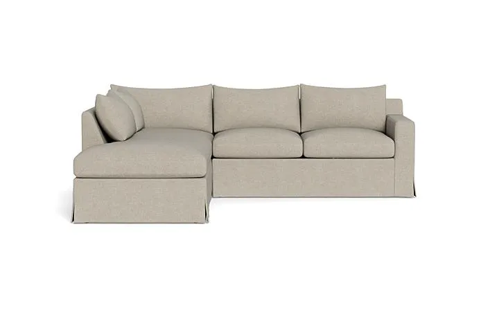 Sloan Slipcovered 3-Seat Left Bumper Sectional