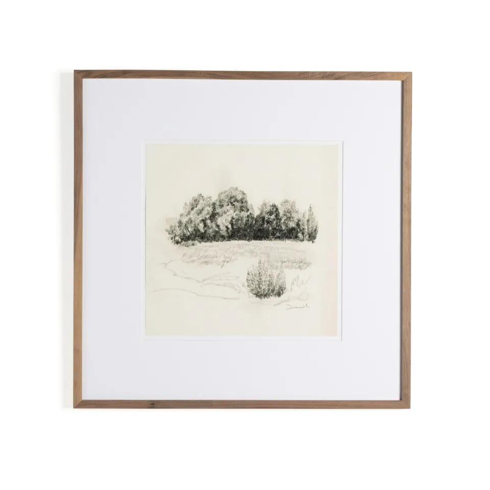 Land Sketch 1 by Dan Hobday - Rustic 1.5 Walnut