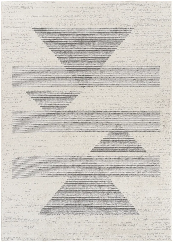 Pisa Beige Indoor 5' x 7' Machine Woven Rug