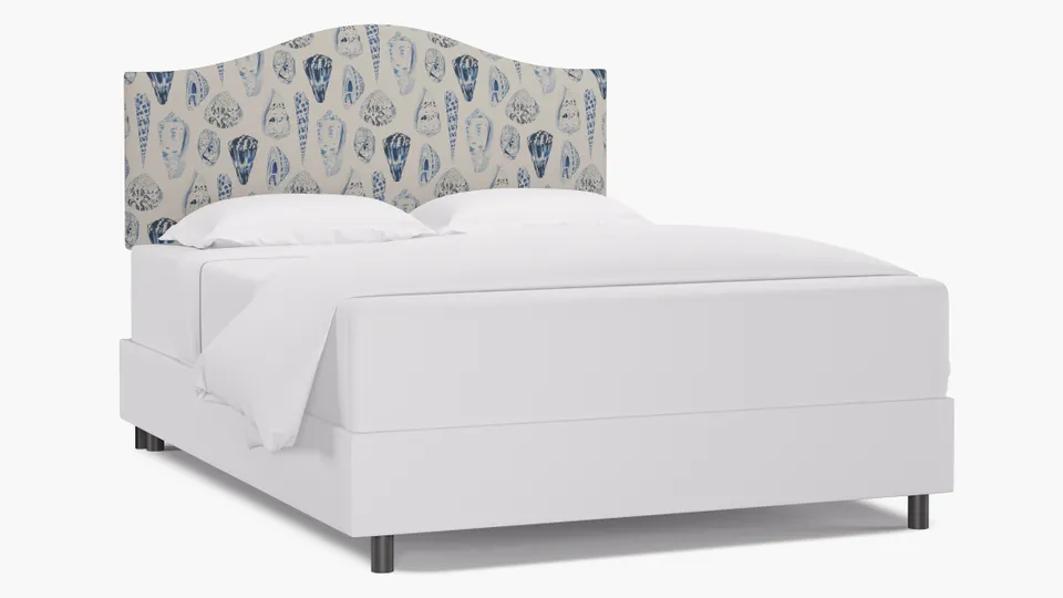 Camelback Headboard, Porcelain Coquina, Queen