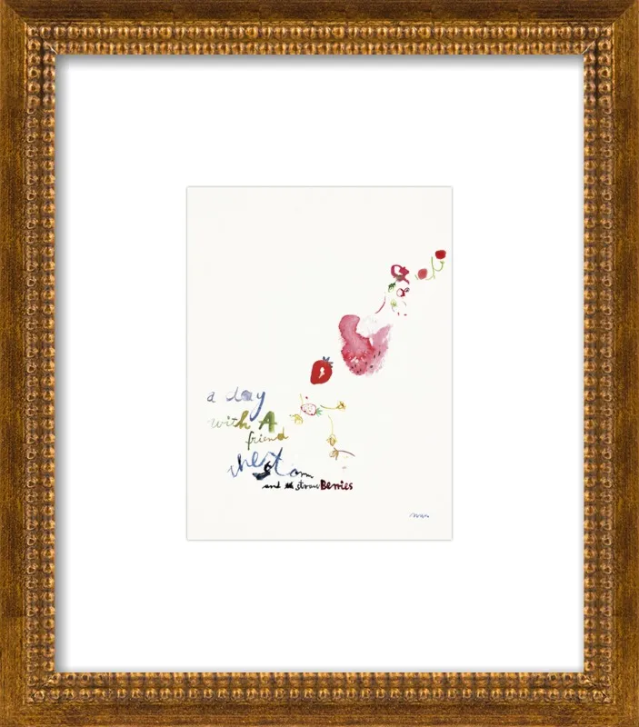 Strawberry Summer Storm by META WRABER for Artfully Walls