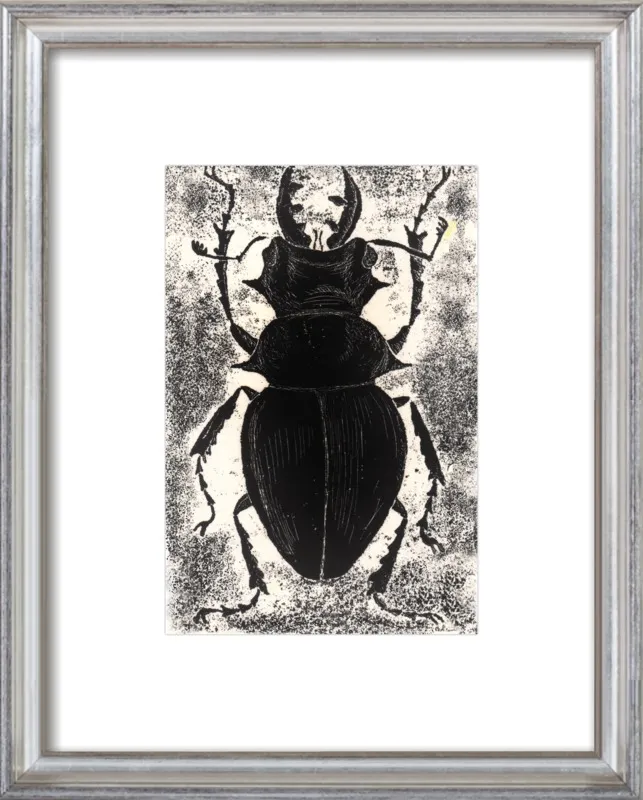 Black Beetle on White by Tennopent Sooster for Artfully Walls