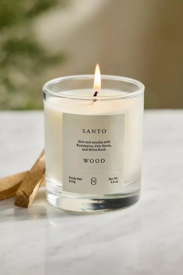Santo Wood Candle