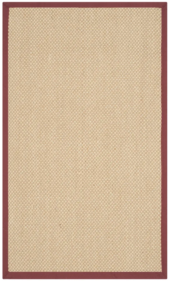 Arlo Home Woven Area Rug, NF141D, Maize/Burgundy,  4' X 6'