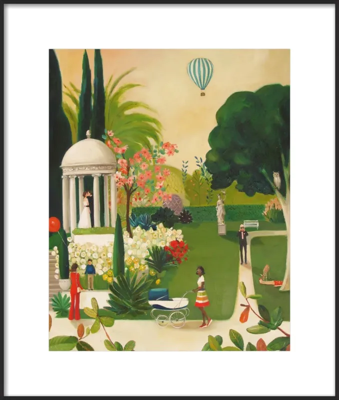 A Fainting in the Botanical Gardens by Janet Hill for Artfully Walls
