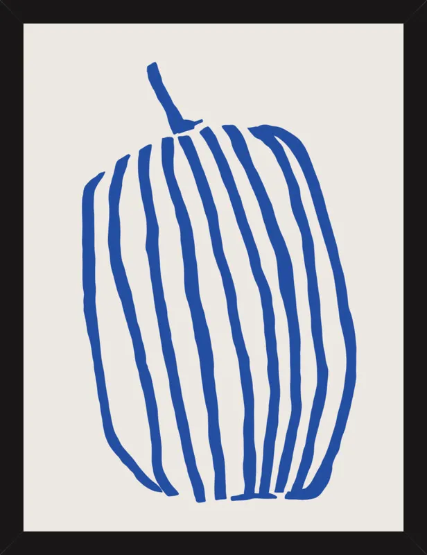 Striped pumpkin by Jessica Nielsen for Artfully Walls