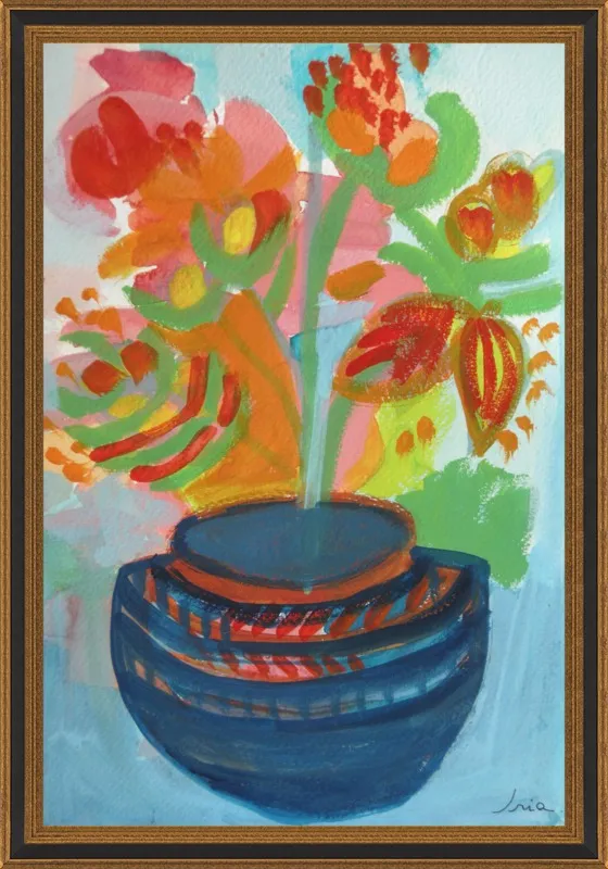 Red Flowers by Iria Fernandez Alvarez for Artfully Walls