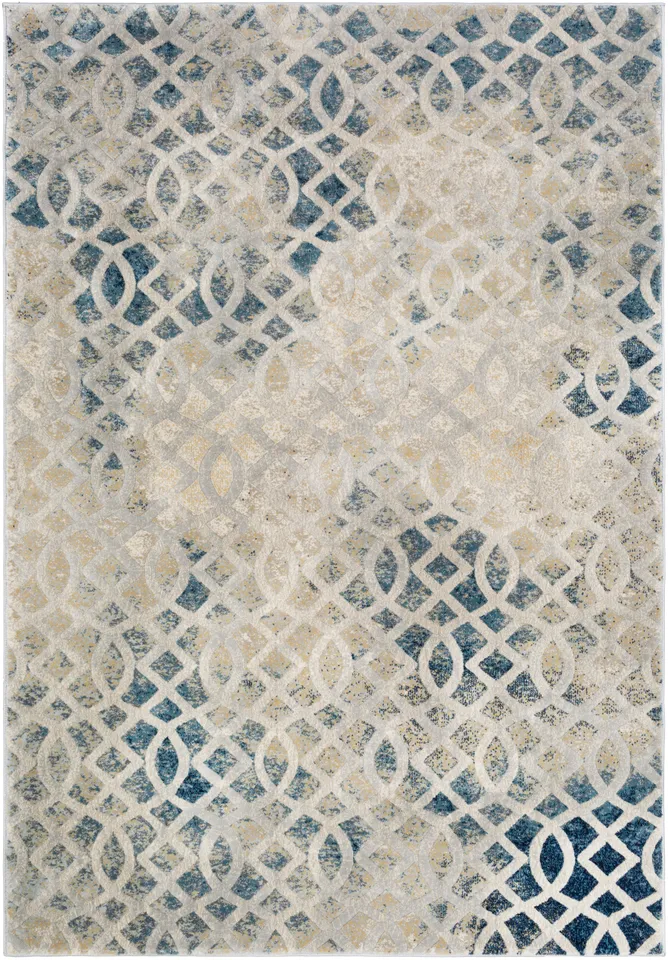 Cash Yellow Indoor 2' x 2'11" Machine Woven Rug