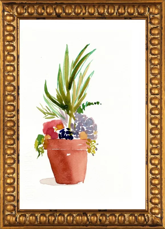 Succulent Garden by Christine Lindstrom for Artfully Walls