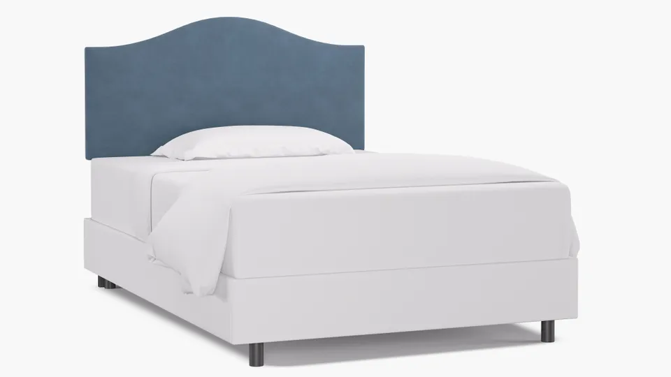 Camelback Headboard, Ocean Classic Velvet, Full