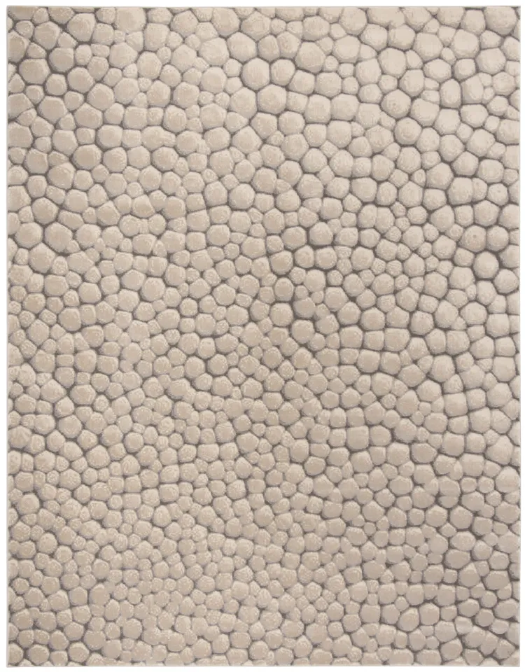 Arlo Home Woven Area Rug, MDW174B, Beige,  8' X 10'