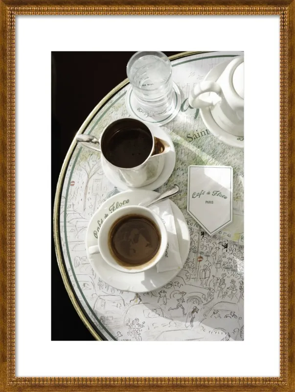 Chocolat chaud au Café de Flore by Lauren & Annael Tolila for Artfully Walls