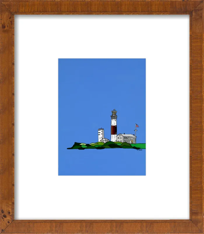 Montauk Lighthouse in Blue by Mike Stanko for Artfully Walls
