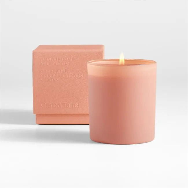Monochrome No. 11 Bloom 1-Wick Candle - Grapefruit, Pink Peppercorn and Peony