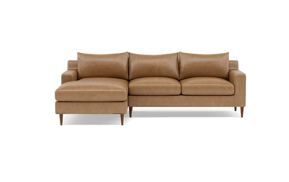 Sloan Leather Left Chaise Sectional