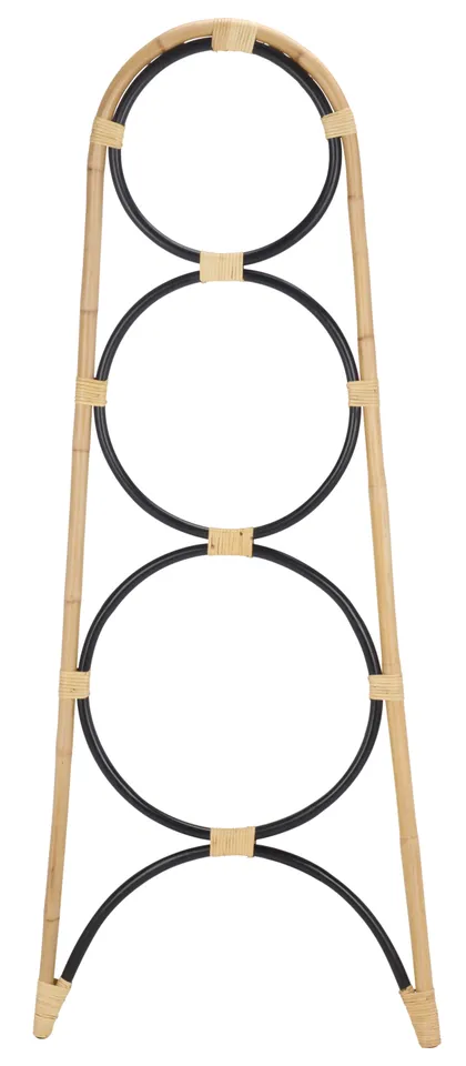 Kino 3 Tier Towel Hanger - Natural / Black