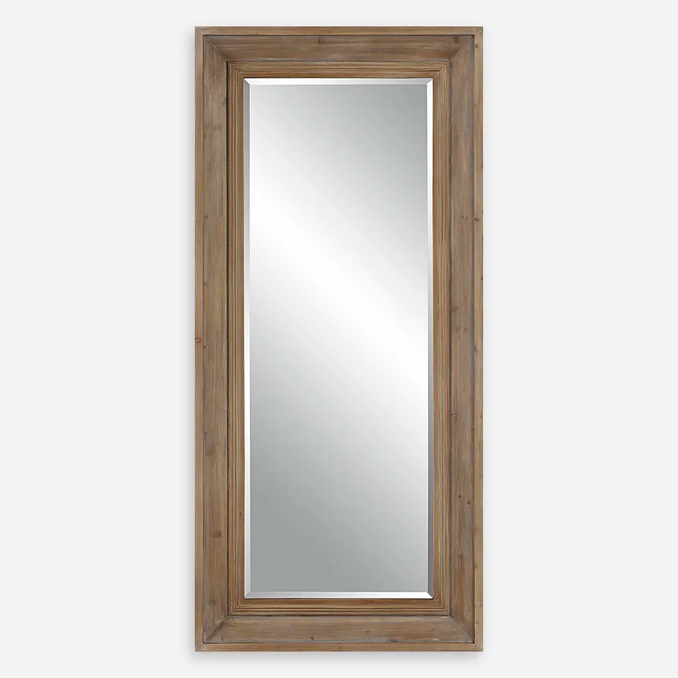 Missoula Large Natural Wood Mirror