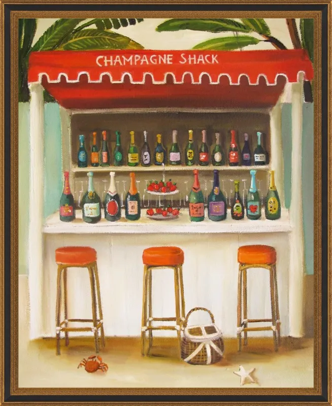 Champagne Shack by Janet Hill for Artfully Walls