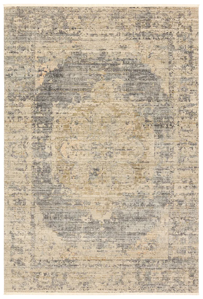 Jamie TEJ04 Outdoor Medallion Blue Area Rug (8'6"x11'6")
