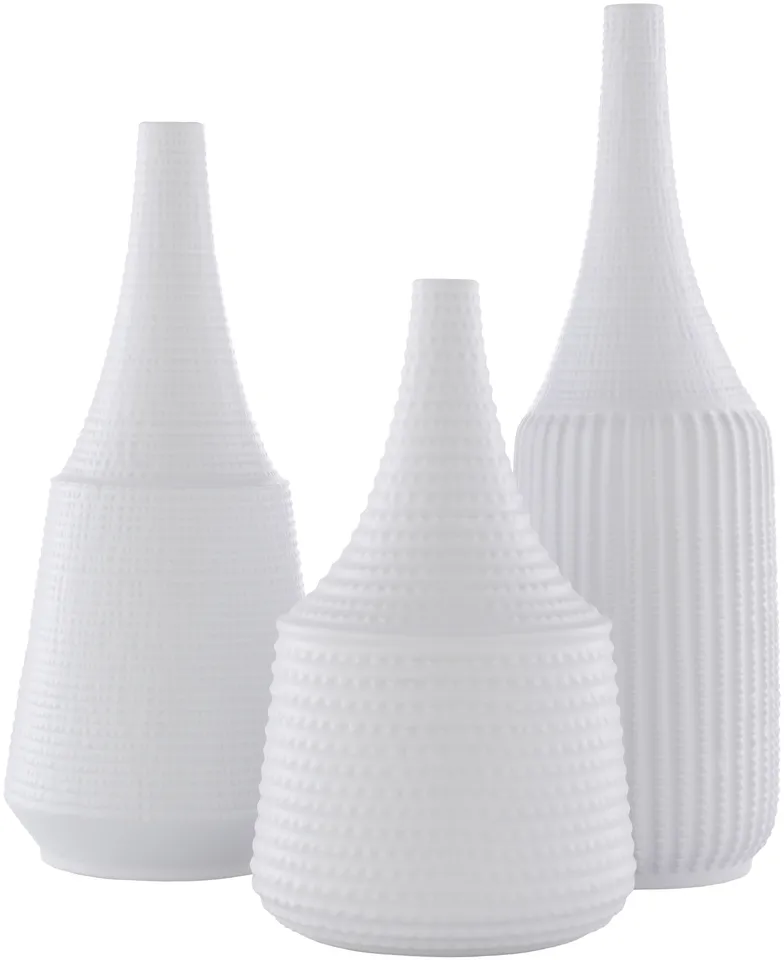 Ikon IKN-001 16"H x 7"W x 7"D,  18"H x 6"W x 6"D,  12"H x 7"W x 7"D Vase