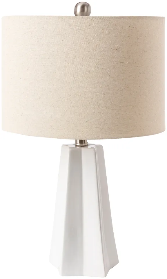 Stellan White Glazed 22"H x 13"W x 13"D Accent Table Lamp