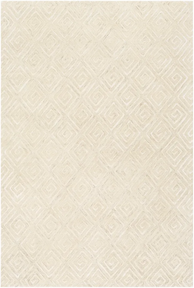 Opus White Indoor 2' x 3' Handmade Rug
