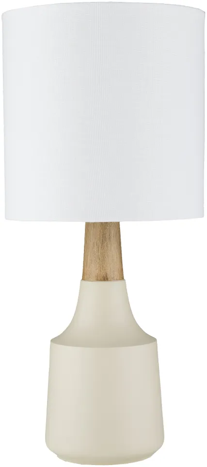 Kent Ivory Painted 18"H x 8"W x 8"D Accent Table Lamp
