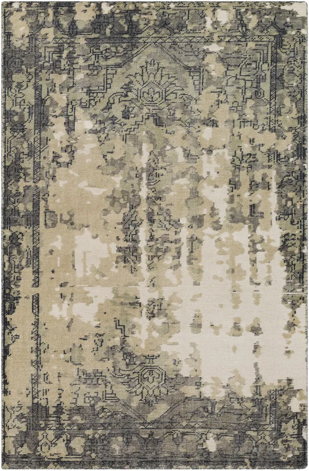 Hoboken Beige Indoor 2' x 3' Handmade Rug