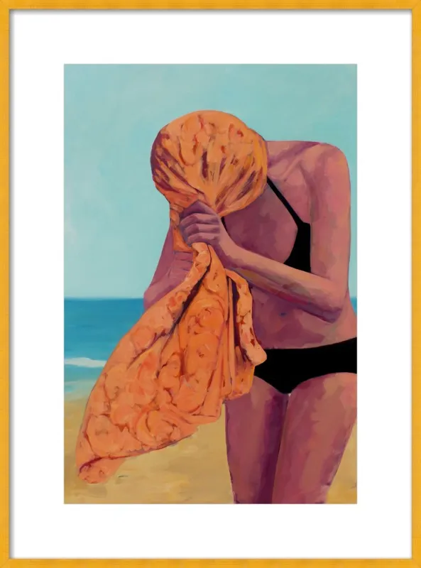 Tangerine Towel by T. S. Harris for Artfully Walls