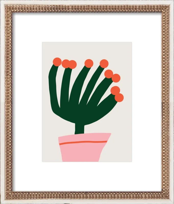 Flowering cactus by Jessica Nielsen for Artfully Walls