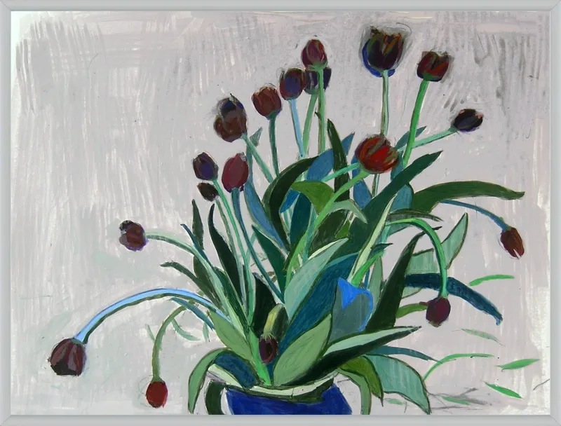 queen of the night tulip by Liz Innvar for Artfully Walls
