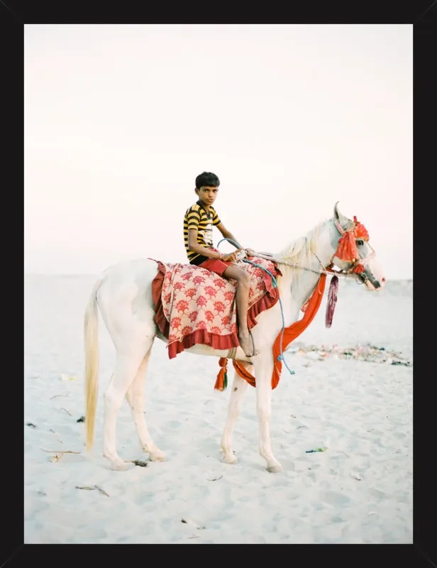Boy on Horse by Andrew Jacona for Artfully Walls