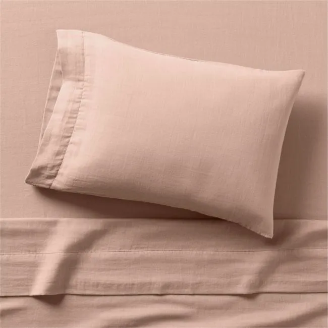 Supersoft Violet Rose 100% Organic Cotton Gauze Toddler Sheet Set