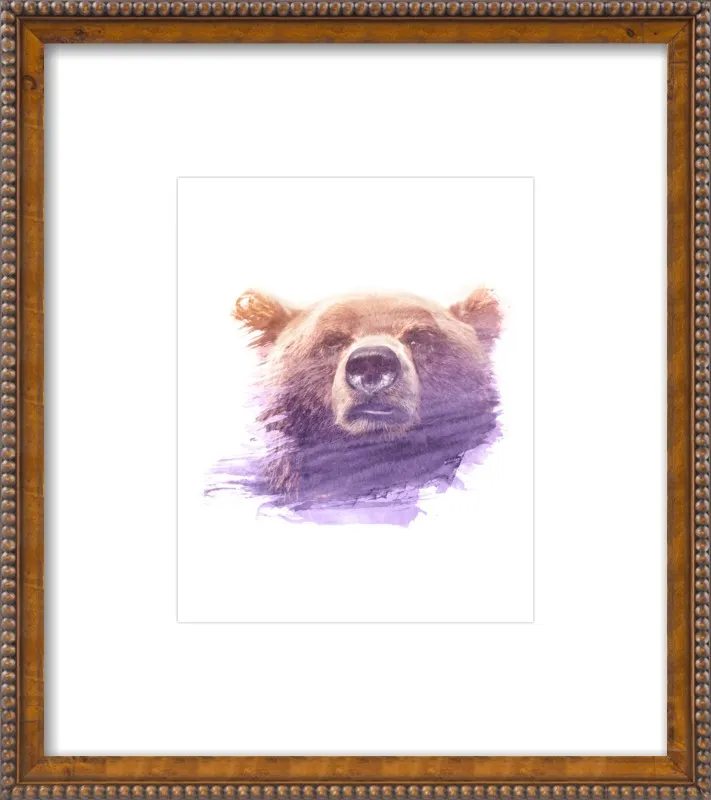BEAR SUPERIMPOSED WATERCOLOR by Emiliano Deificus for Artfully Walls