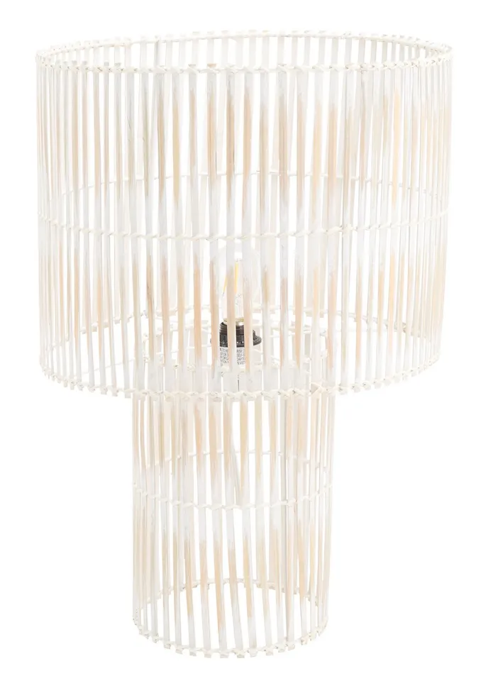 Elara 25" Table Lamp - White Washed