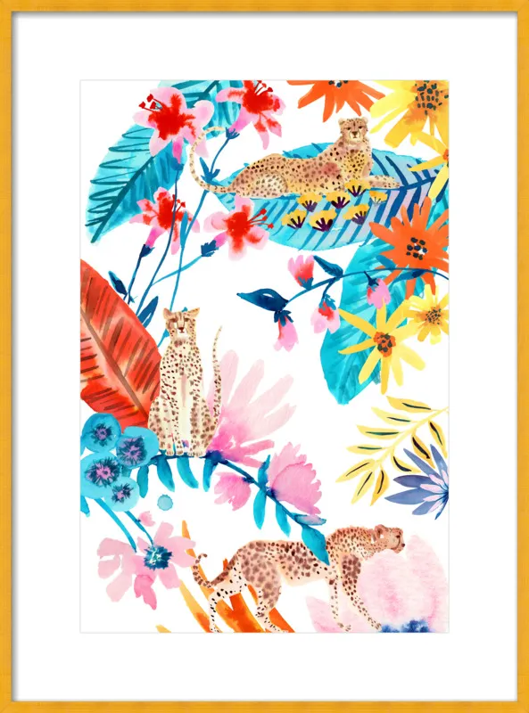 Cheetah Jungle by Jen Lindup for Artfully Walls