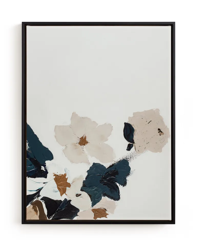 Abstract Botanical Floral Diptych I Limited Edition Fine Art Print