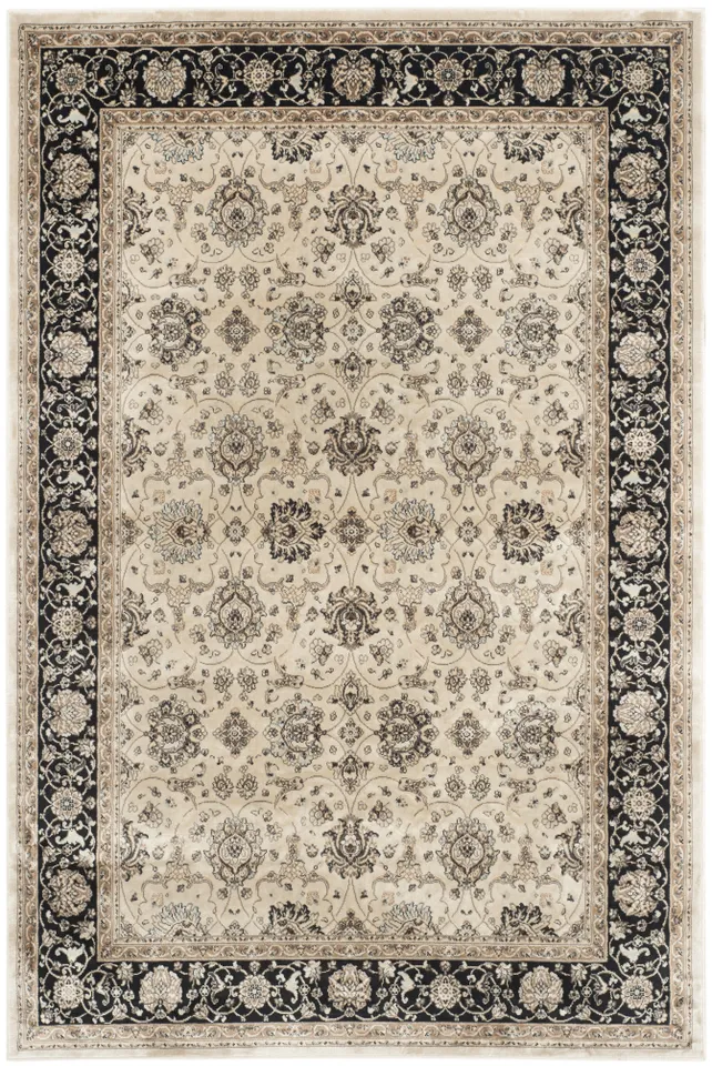 Arlo Home Woven Area Rug, PEG608D, Ivory/Black,  6' 7" X 9' 6"