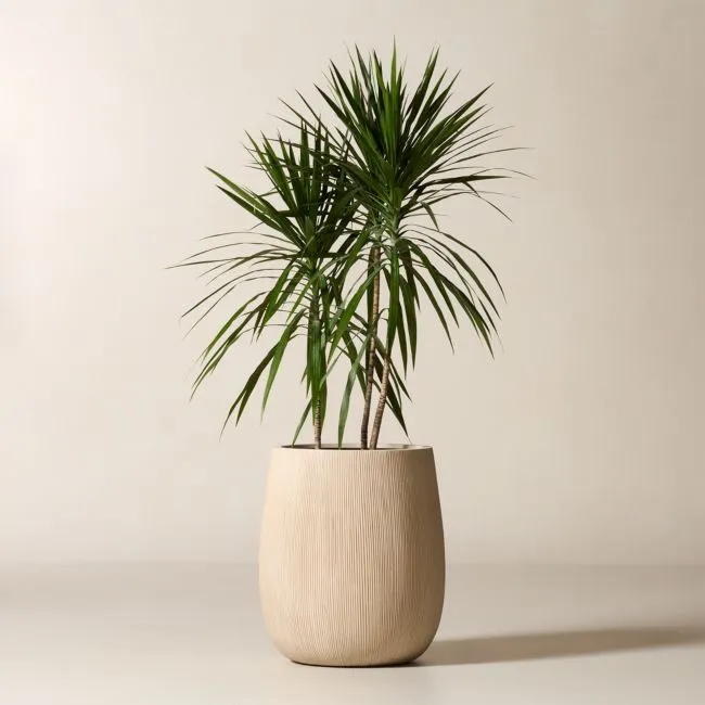 Pod Taupe Cement Indoor/Outdoor XL Planter 29.5"H