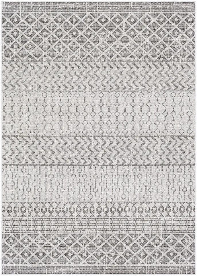 Veranda Gray Outdoor 2' x 2'11" Machine Woven Rug