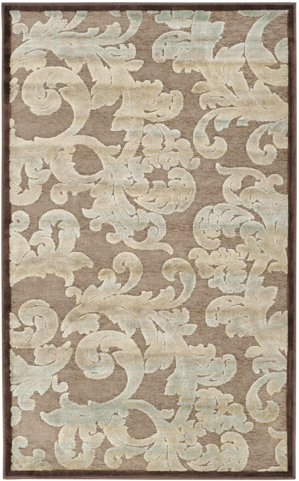Arlo Home Woven Area Rug, PAR47-303, Dark Brown,  5' 3" X 7' 6"