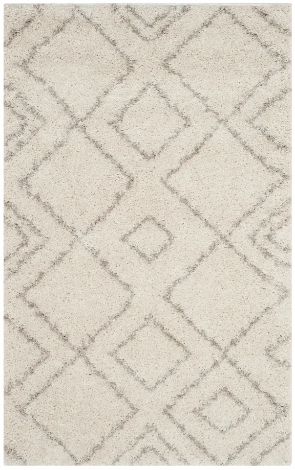Arlo Home Woven Area Rug, ASG744A, Ivory/Beige,  4' X 6'