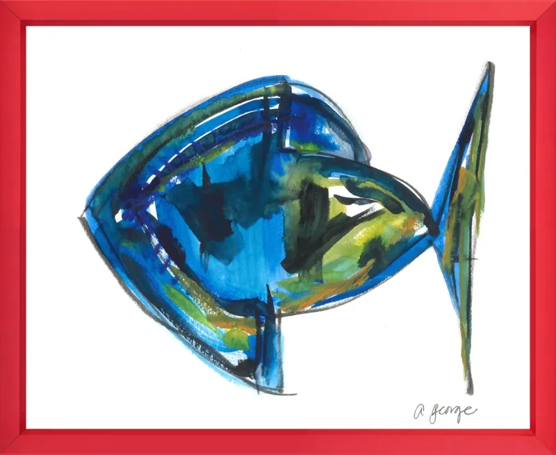 Asbtract Fish by Anthony George for Artfully Walls