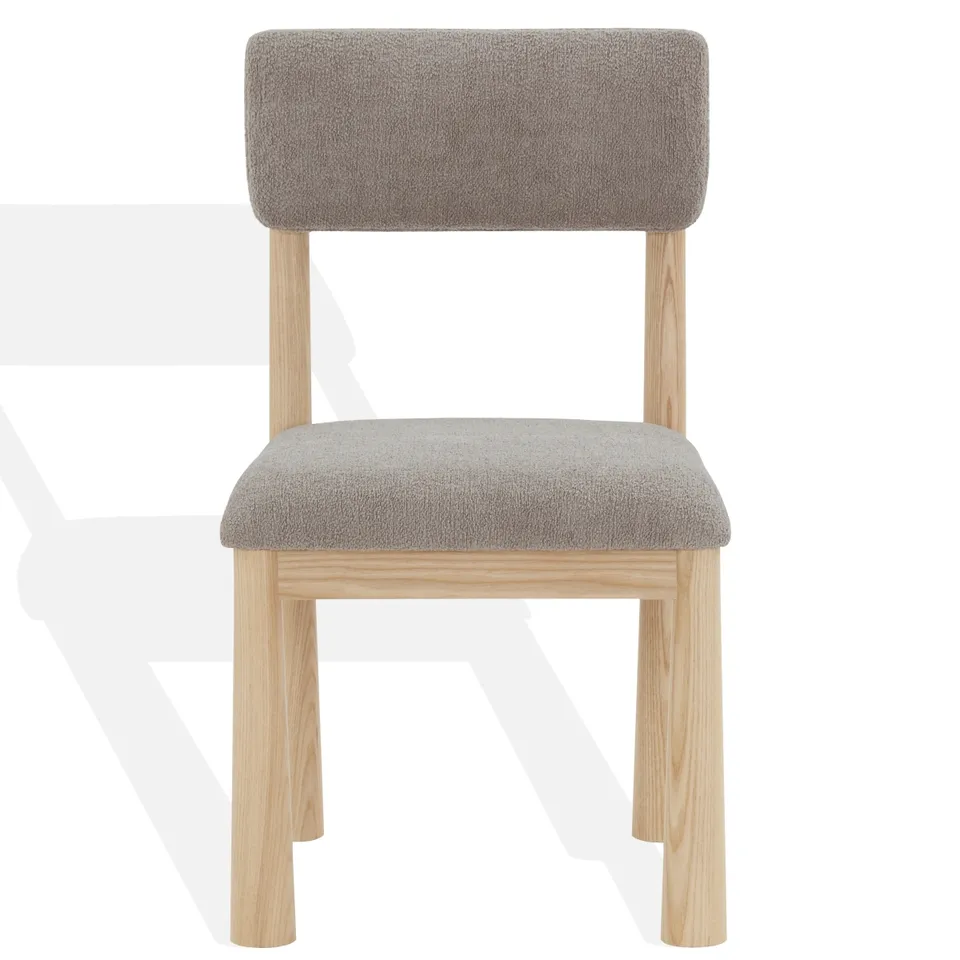 Wrenley Boucle Dining Chair - Light Brown/Natural